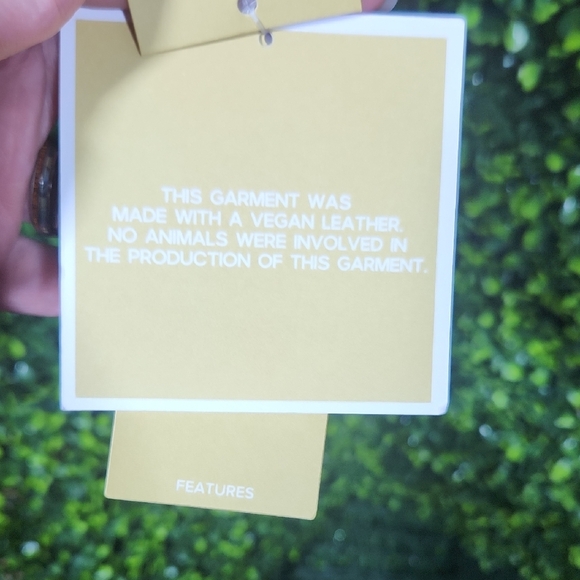 Michael Kors Black Leather Jacket Glossy Finish Large - Picture 13 of 16